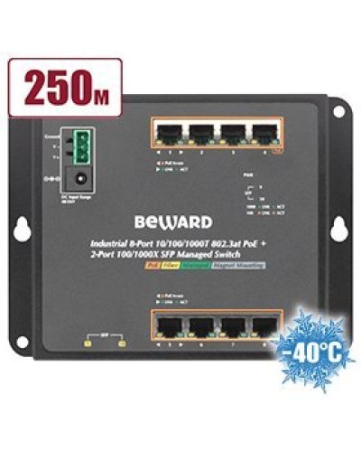 STWP-0802HP. Коммутатор 8-портовый. Beward в Москве