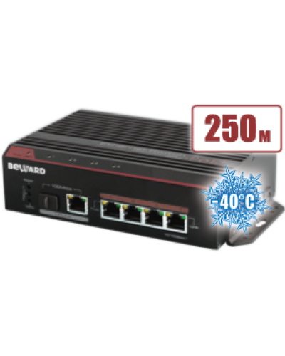STP-411HP. Коммутатор 4-портовый. Beward в Москве
