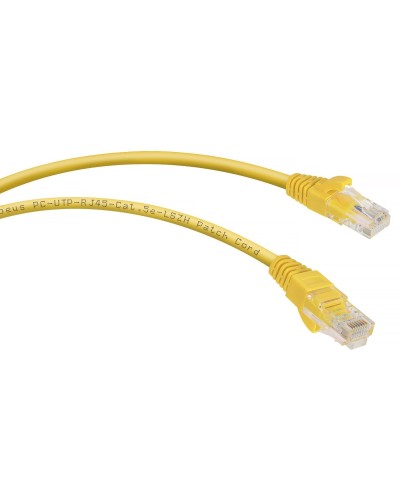 PC-UTP-RJ45-Cat.5e-0.15m-YL-LSZH (9494c), желтый. Патч-корд медный. CABEUS в Москве