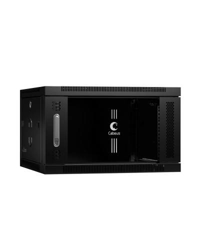 SH-05F-6U60/60-BK (8587c). Шкаф телекоммуникационный 19 настенный 6U. CABEUS в Москве