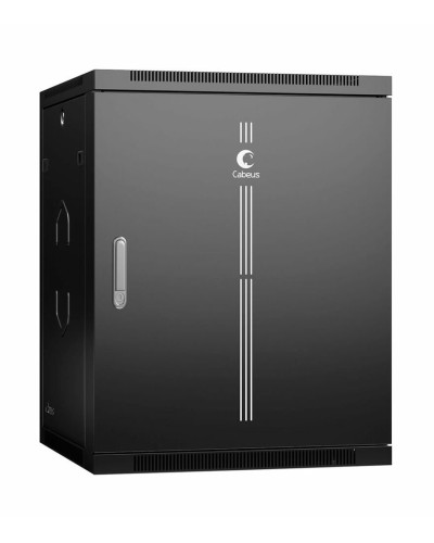 SH-05F-15U60/60m-R-BK (10746c). Шкаф телекоммуникационный 19 настенный 15U. CABEUS в Москве