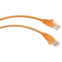 PC-UTP-RJ45-Cat.5e-1m-OR-LSZH (9521c), оранжевый. Патч-корд медный. CABEUS