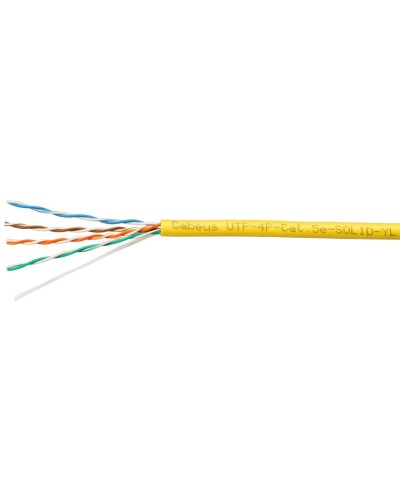 UTP-4P-Cat.5e-SOLID-YL (7251c). Кабель «витая пара» (LAN) для структурированных систем связи. CABEUS в Москве