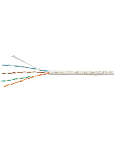 UTP-4P-Cat.5e-SOLID-WH-100 (7471c-5). Кабель «витая пара» (LAN) для структурированных систем связи. CABEUS в Москве