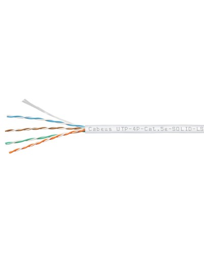 UTP-4P-Cat.5e-SOLID-LSZH-WH (9782c). Кабель «витая пара» (LAN) для структурированных систем связи. CABEUS в Москве