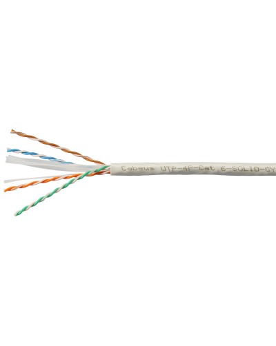 UTP-4P-Cat.6-SOLID-GY (7178c). Кабель «витая пара» (LAN) для структурированных систем связи. CABEUS в Москве