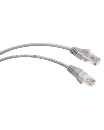 PC-UTP-RJ45-Cat.6-5m (7270c), серый. Патч-корд медный. CABEUS в Москве