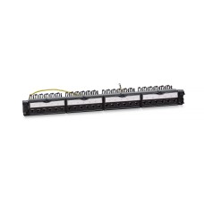 PL-24-KJ-RJ45-Cat.6-SH-180T (11833c): Патч-панель 19" (1U), 24 порта RJ-45, категория 6, полностью экранированная