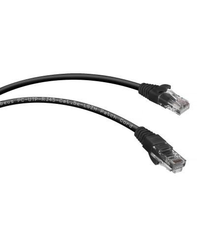 PC-UTP-RJ45-Cat.5e-1.5m-BK-LSZH (9538c), чёрный. Патч-корд медный. CABEUS в Москве