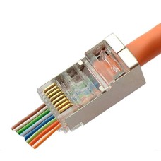 8P8C-SH-C6-FC (100 шт) (10797c). Разъем RJ-45. CABEUS