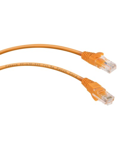 PC-UTP-RJ45-Cat.5e-1.5m-OR (7697c), оранжевый. Патч-корд медный. CABEUS в Москве