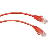 PC-UTP-RJ45-Cat.5e-3m-RD (7684c), красный. Патч-корд медный. CABEUS