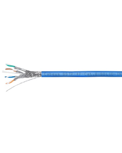SSTP-4P-Cat.8-SOLID-IN-LSZH-BL (7750c). Кабель «витая пара» (LAN) для структурированных систем связи. CABEUS в Москве
