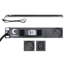 PDU-16-10S-10C13-B (9552c). Блок розеток. CABEUS
