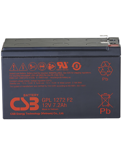 CSB GPL 1272 F2 FR. Аккумулятор герметичный свинцово-кислотный. CSB в Москве