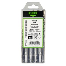 Набор буров SDS-plus V PLUS 5шт, 2-cutting (240400): Набор буров SDS-plus (5,6х110 мм; 6,8,10х160 мм)