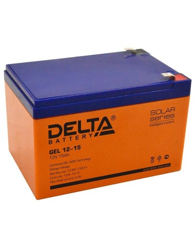 Delta GEL 12-15. Аккумулятор герметичный свинцово-кислотный. Delta в Москве