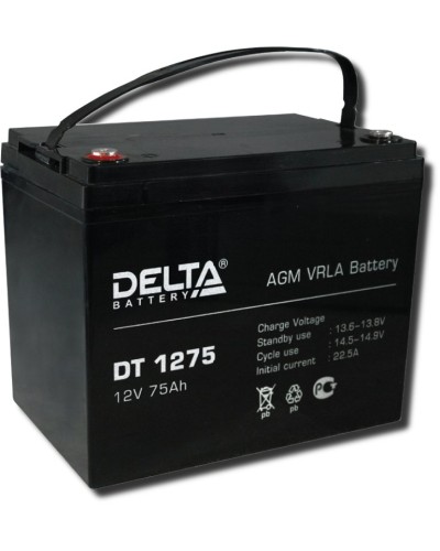 Delta DT 1275. Аккумулятор герметичный свинцово-кислотный. Delta в Москве