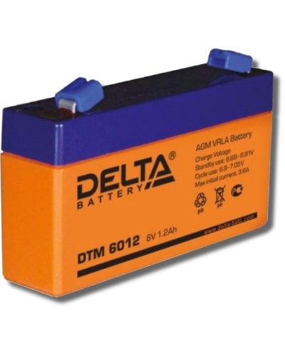 Delta DTM 6012. Аккумулятор герметичный свинцово-кислотный. Delta в Москве