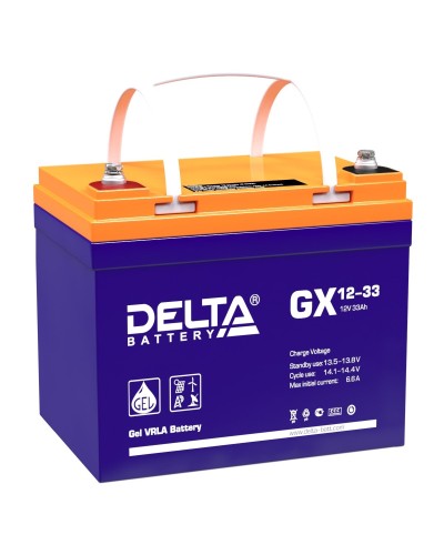 Delta GX 12-33. Аккумулятор герметичный свинцово-кислотный. Delta в Москве