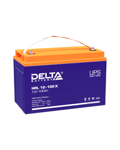 Delta HRL 12-100 X. Аккумулятор герметичный свинцово-кислотный. Delta в Москве