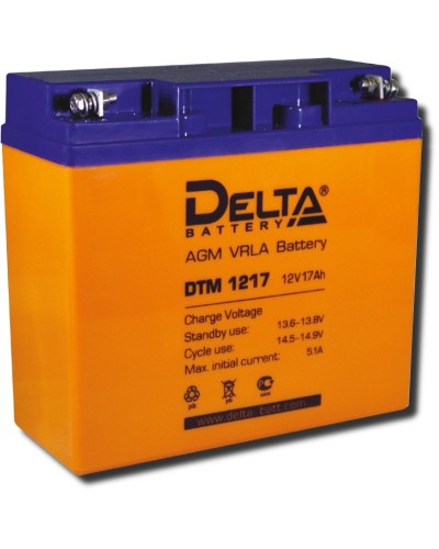 Delta DTM 1217. Аккумулятор герметичный свинцово-кислотный. Delta в Москве