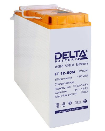 Delta FT 12-50 M. Аккумулятор герметичный свинцово-кислотный. Delta в Москве