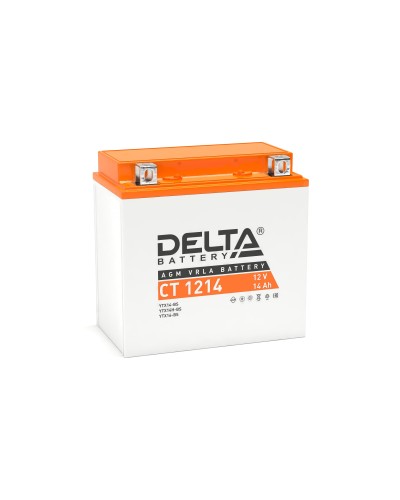 Delta CT 1214. Аккумулятор герметичный свинцово-кислотный стартерный. Delta в Москве
