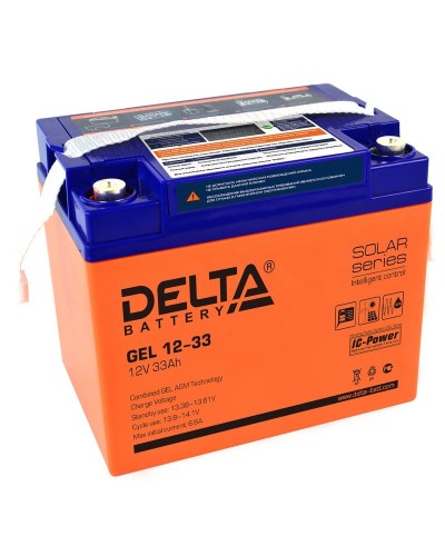 Delta GEL 12-33. Аккумулятор герметичный свинцово-кислотный. Delta в Москве