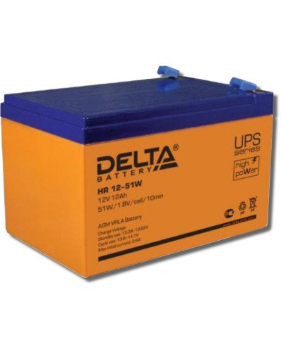 Delta HR 12-51 W. Аккумулятор герметичный свинцово-кислотный. Delta в Москве