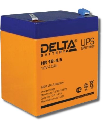 Delta HR 12-4.5. Аккумулятор герметичный свинцово-кислотный. Delta в Москве