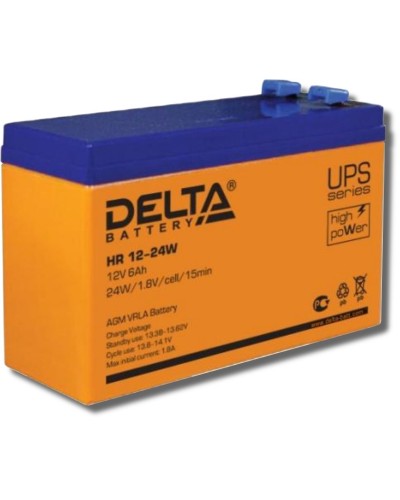 Delta HR 12-24 W. Аккумулятор герметичный свинцово-кислотный. Delta в Москве