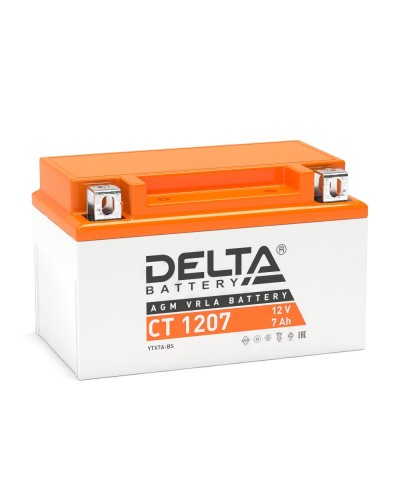 Delta CT 1207. Аккумулятор герметичный свинцово-кислотный стартерный. Delta в Москве