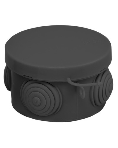 КМР-040-038 с крышкой (65х40) чёрная IP54 (plc-kmr-040-038-b). Коробка распределительная. EKF в Москве