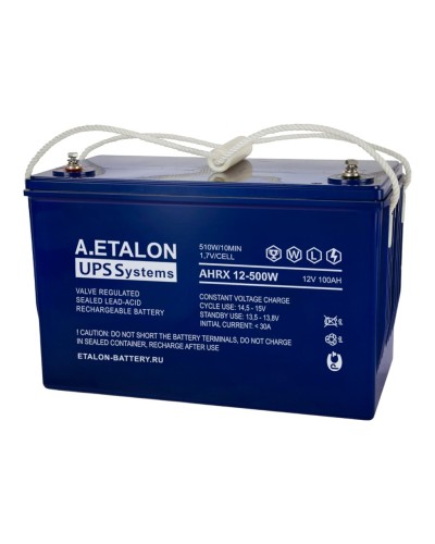 A.ETALON AHRX 12-500W (100). Аккумулятор герметичный свинцово-кислотный. ETALON в Москве