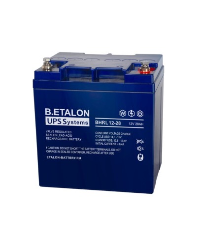 B.ETALON BHRL 12-28. Аккумулятор герметичный свинцово-кислотный. ETALON в Москве