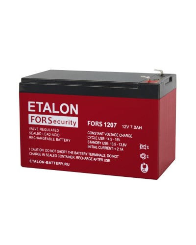ETALON FORS 1207. Аккумулятор герметичный свинцово-кислотный. ETALON в Москве