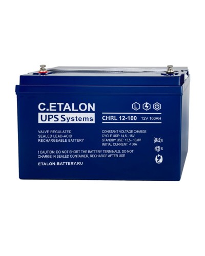 C.ETALON CHRL 12-100. Аккумулятор герметичный свинцово-кислотный. ETALON в Москве