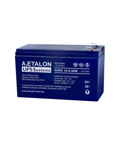 A.ETALON AHRX 12-9-36W. Аккумулятор герметичный свинцово-кислотный. ETALON в Москве