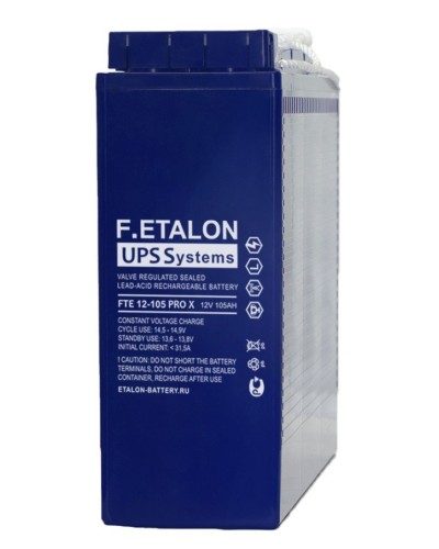 F.ETALON FTE 12-105 PRO X. Аккумулятор герметичный свинцово-кислотный. ETALON в Москве