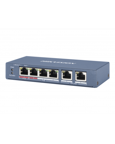 DS-3E0106HP-E. Коммутатор с питанием POE. Hikvision в Москве