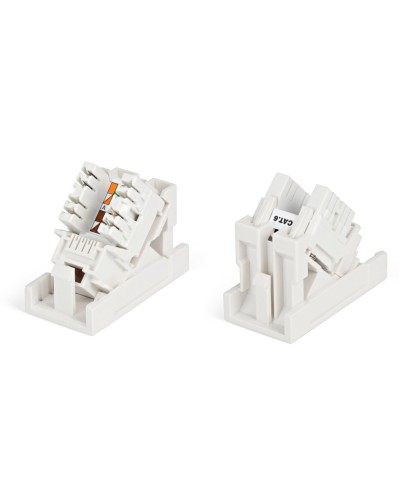 SIP2K-C6-M45-22.5. Вставка 45x22,5 с наклонным модулем RJ-45 категории 6. Hyperline в Москве