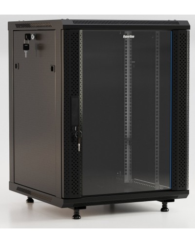 TWB-FC-1245-GP-RAL9004. Шкаф телекоммуникационный 19 настенный 12U. Hyperline в Москве