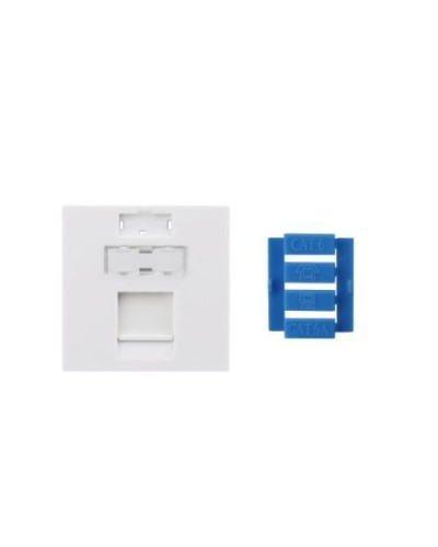 SIP3-1K-M45-45. Вставка 45x45 для 1 модуля Keystone Jack, со шторкой. Hyperline в Москве