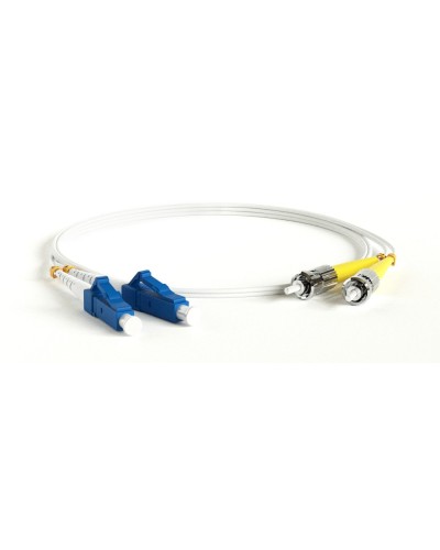 FC-D2-9A1-LC/UR-ST/UR-H-1M-LSZH-WH. Патч-корд волоконно-оптический ST-LC. Hyperline в Москве
