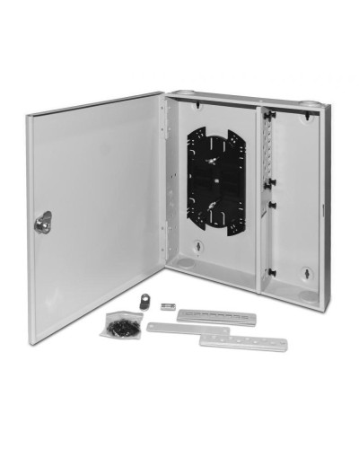 FO-WBX-4xSLT-W140H42-32UN-GY. Кросс оптический настенный. Hyperline в Москве