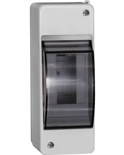 Корпус пластиковый КМПн 2/2 IP30 белый KREPTA 3 (MKP42-N-02-30-20). Щиток модульный с прозрачной дверцей, настенный. IEK в Москве
