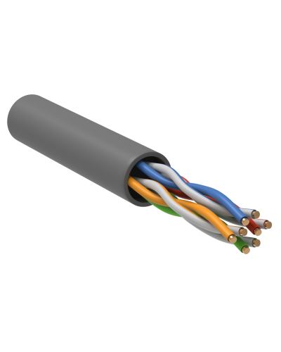GENERICA U/UTP 5E 24AWG 4PR PVC серый (BC1-C5E04-111-100-R-G). Кабель «витая пара» (LAN) для структурированных систем связи. IEK в Москве