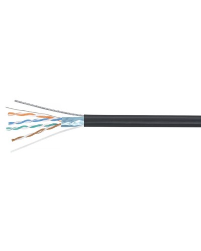 GENERICA F/UTP кат. 5E 100МГц 4 пары LDPE OUTDOOR трос 1,2мм черный (BC3-C5E04-359-305-G). Кабель «витая пара» (LAN) для структурированных систем связи. IEK в Москве