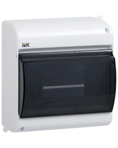 Корпус пластиковый КМПн 2/6 IP30 белый KREPTA 3 (MKP42-N-06-30-09). Щиток модульный с прозрачной дверцей, настенный. IEK в Москве
